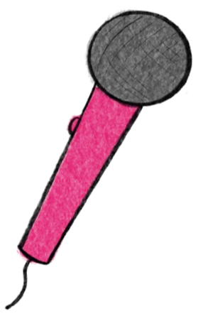 Ilustración de un micrófono