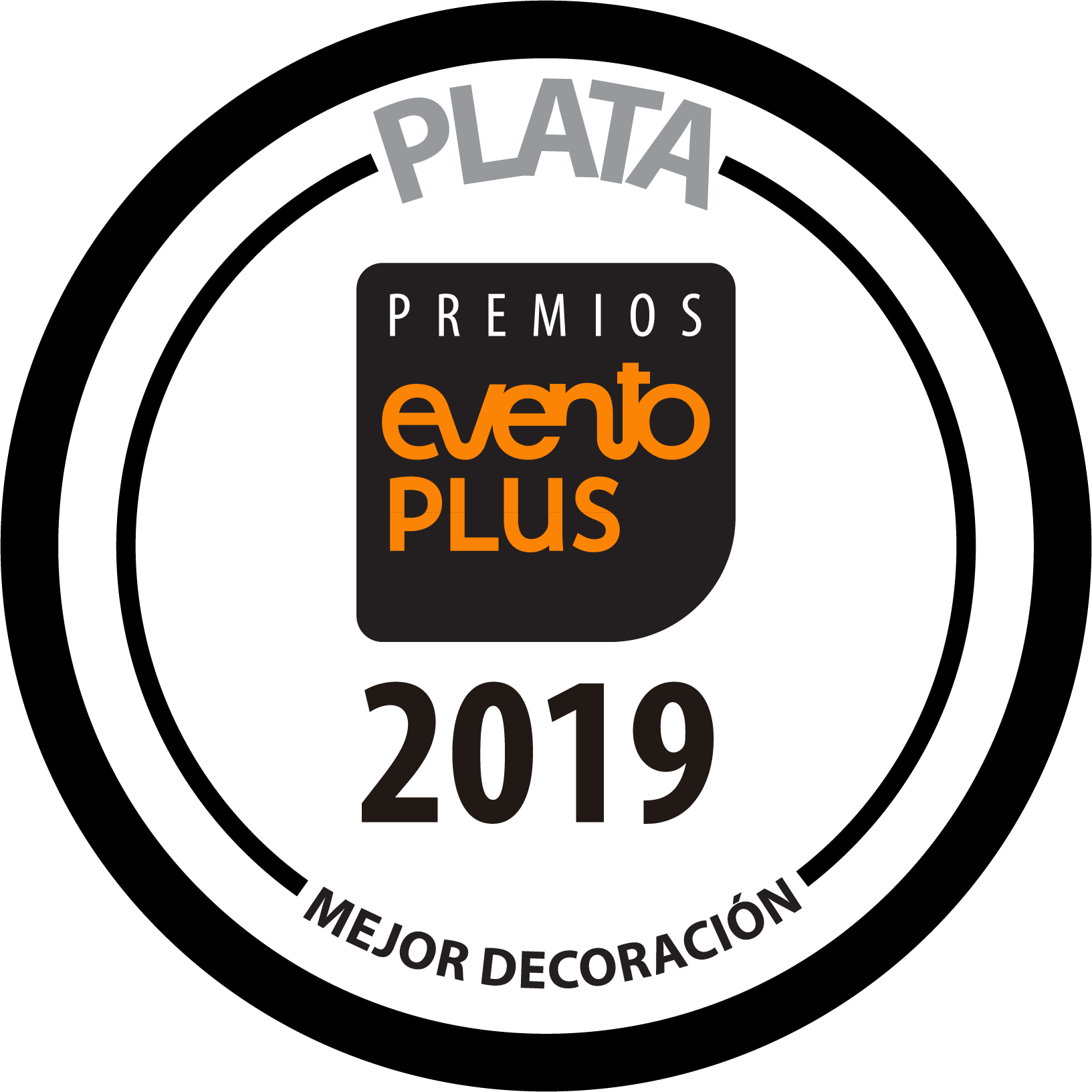 Logo del premio plata eventoplus 2019
